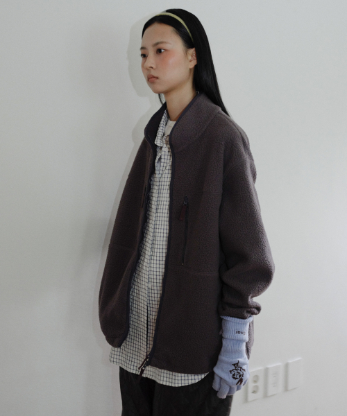 EN OR（エンオール）の「[CORE] UTILITY FLEECE ZIP-UP - PURPLE（その他アウター・レディース・その他・FREE）」の3枚目の写真