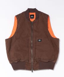 VANS ヴァンズ Work Vest アウター 126K1081501 ABC-MART限定 BROWN