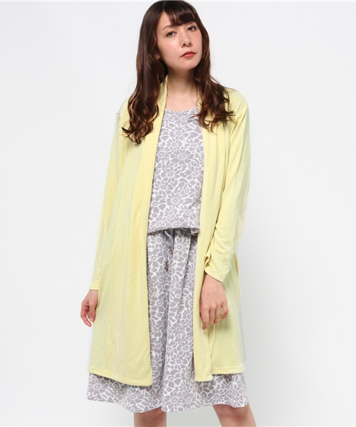 Bou Jeloud（ブージュルード）の「【セット商品】マーガレットワンピース＋カーディガンセット（カーディガン/ボレロ・レディース・ネイビー/オレンジ/グレー・FREE）」の17枚目の写真