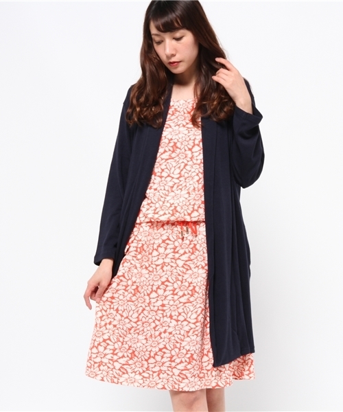 Bou Jeloud（ブージュルード）の「【セット商品】マーガレットワンピース＋カーディガンセット（カーディガン/ボレロ・レディース・ネイビー/オレンジ/グレー・FREE）」の19枚目の写真