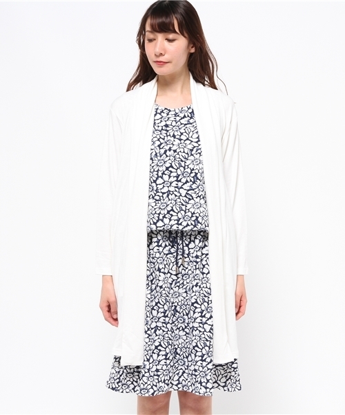 Bou Jeloud（ブージュルード）の「【セット商品】マーガレットワンピース＋カーディガンセット（カーディガン/ボレロ・レディース・ネイビー/オレンジ/グレー・FREE）」の4枚目の写真