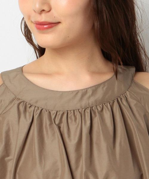 Another Edition(アナザーエディション)の「タイプライタードロップショルダーブラウス/AEMFC タイプライター DROP SL(シャツ/ブラウス・レディース・ホワイト/モカ/ネイビー・FREE)」の8枚目の写真