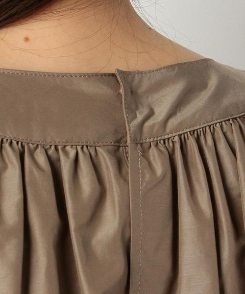 Another Edition(アナザーエディション)の「タイプライタードロップショルダーブラウス/AEMFC タイプライター DROP SL(シャツ/ブラウス・レディース・ホワイト/モカ/ネイビー・FREE)」の18枚目の写真