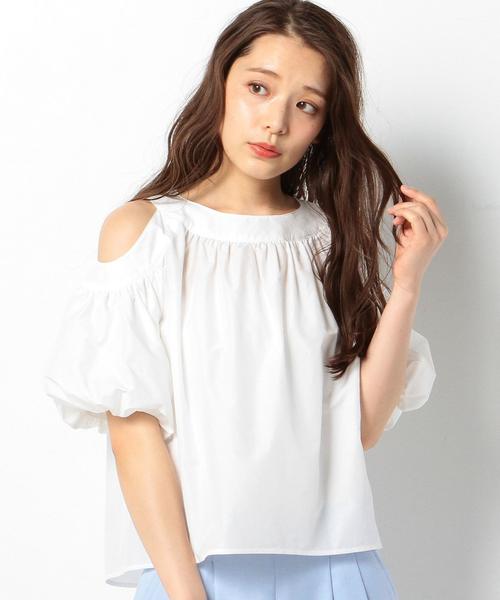 Another Edition(アナザーエディション)の「タイプライタードロップショルダーブラウス/AEMFC タイプライター DROP SL(シャツ/ブラウス・レディース・ホワイト/モカ/ネイビー・FREE)」の19枚目の写真