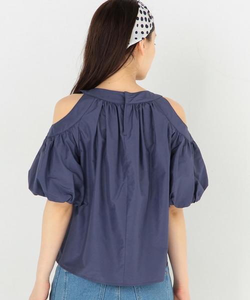 Another Edition(アナザーエディション)の「タイプライタードロップショルダーブラウス/AEMFC タイプライター DROP SL(シャツ/ブラウス・レディース・ホワイト/モカ/ネイビー・FREE)」の14枚目の写真