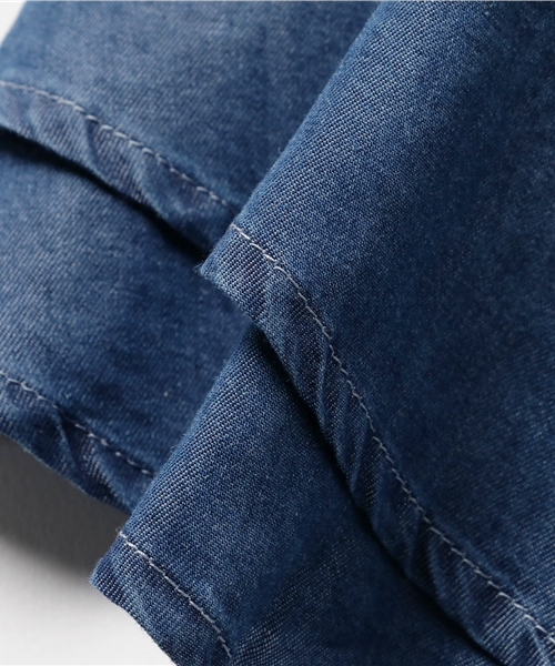 BRANSHES（ブランシェス）の「テンセルデニムキャミソール（キャミソール・キッズ・ブルー・130cm/120cm/140cm/110cm/150cm/90cm/100cm）」の7枚目の写真