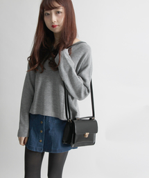 WEGO | WEGO/フロントボタン台形ミニスカパン(スカート)