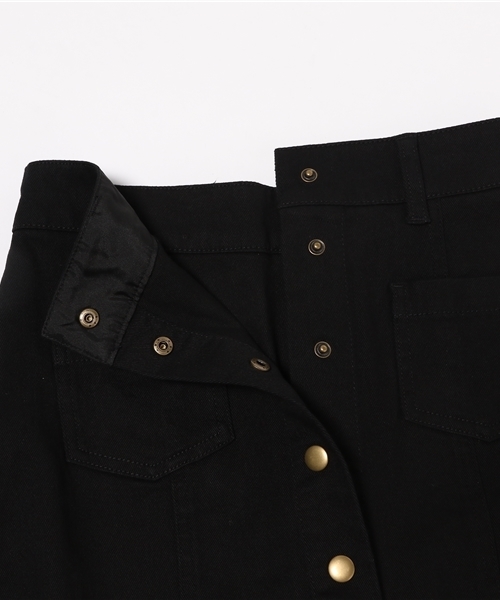 WEGO（ウィゴー）の「WEGO/フロントボタン台形ミニスカパン（スカート・レディース・ブラック/ワイン/カーキ/アニマル/インディゴブルー・FREE）」の13枚目の写真