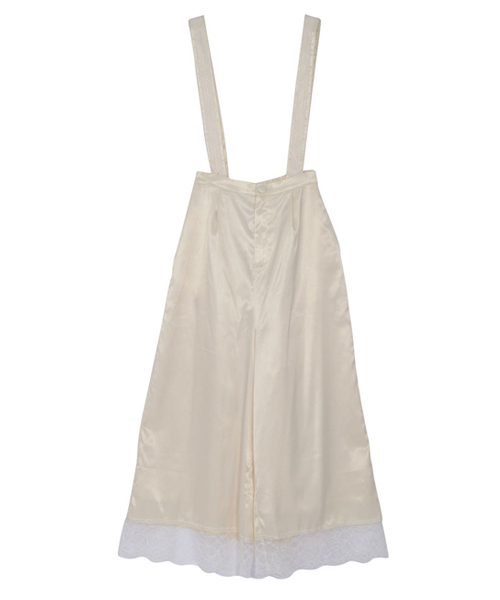 merry jenny（メリージェニー）の「サテンレースワイドパンツ（その他パンツ・レディース・ブラック/ライトブルー/オフホワイト・FREE）」の16枚目の写真