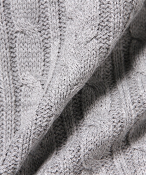 WEGO（ウィゴー）の「WEGO/ケーブルニット（ニット/セーター・レディース・ダークグリーン/ダークオレンジ/オフホワイト/杢グレー/ワイン・FREE）」の13枚目の写真