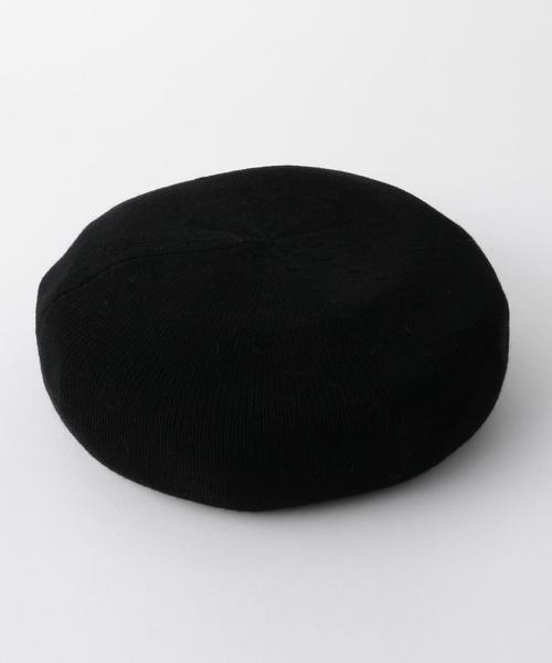 Rohw master product(ロウマスタープロダクト)の「Rohw master product(ロウ マスタープロダクト) ENR EX BERET(ハンチング/ベレー帽・メンズ・ブラック/ダークグレー・FREE)」の2枚目の写真