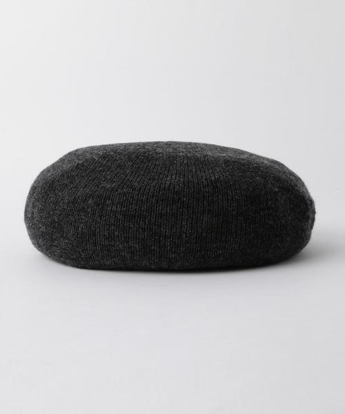 Rohw master product(ロウマスタープロダクト)の「Rohw master product(ロウ マスタープロダクト) ENR EX BERET(ハンチング/ベレー帽・メンズ・ブラック/ダークグレー・FREE)」の4枚目の写真