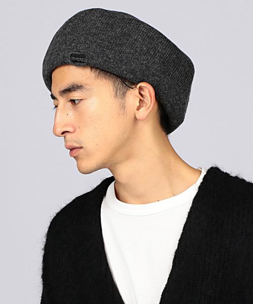 Rohw master product(ロウマスタープロダクト)の「Rohw master product(ロウ マスタープロダクト) ENR EX BERET(ハンチング/ベレー帽・メンズ・ブラック/ダークグレー・FREE)」の7枚目の写真