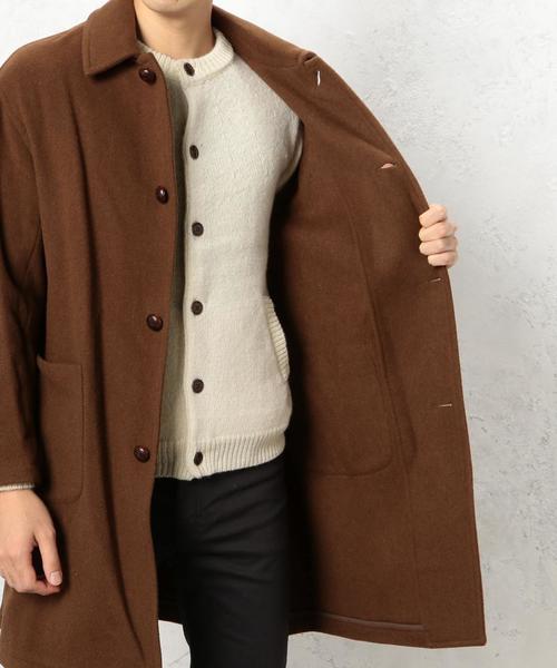 DANTON（ダントン）の「[ダントン] BC★DANTON W/M ステンカラーコート（ステンカラーコート・メンズ・ブラウン/ネイビー・38）」の9枚目の写真