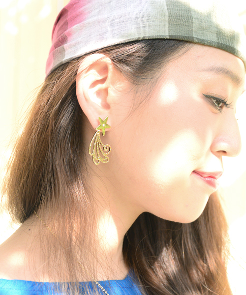 チャイハネ（チャイハネ）の「【チャイハネ】スターリーピアス（ピアス（両耳用）・レディース・シルバー/ゴールド・FREE）」の7枚目の写真