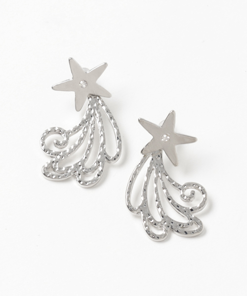 チャイハネ（チャイハネ）の「【チャイハネ】スターリーピアス（ピアス（両耳用）・レディース・シルバー/ゴールド・FREE）」の2枚目の写真