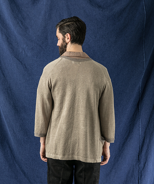 WORK NOT WORK URBAN RESEARCH(ワークノットワークアーバンリサーチ)の「WORK NOT WORK リネンレイバーニットカーディガン(カーディガン/ボレロ・メンズ・ベージュ/ネイビー/グレー・MEDIUM/LARGE/SMALL)」の12枚目の写真