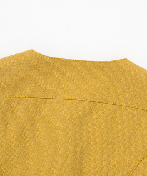 WORK NOT WORK URBAN RESEARCH（ワークノットワークアーバンリサーチ）の「WORK NOT WORK　エドワーディアンベスト（ベスト・レディース・マスタード/チャコールグレー・MEDIUM/SMALL）」の16枚目の写真