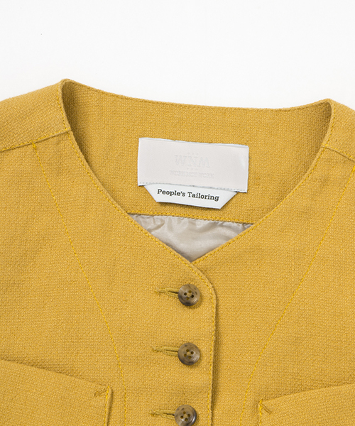 WORK NOT WORK URBAN RESEARCH（ワークノットワークアーバンリサーチ）の「WORK NOT WORK　エドワーディアンベスト（ベスト・レディース・マスタード/チャコールグレー・MEDIUM/SMALL）」の10枚目の写真