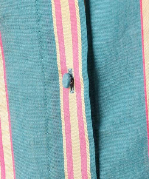 BEAUTY&YOUTH UNITED ARROWS（ビューティーアンドユースユナイテッドアローズ）の「BY マルチストライプロングシャツワンピース ◆（シャツワンピース・レディース・ダークグリーン/イエロー・SMALL/MEDIUM）」の13枚目の写真