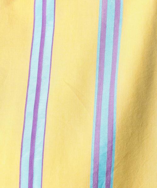 BEAUTY&YOUTH UNITED ARROWS（ビューティーアンドユースユナイテッドアローズ）の「BY マルチストライプロングシャツワンピース ◆（シャツワンピース・レディース・ダークグリーン/イエロー・SMALL/MEDIUM）」の4枚目の写真