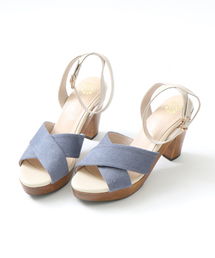 PICHE ABAHOUSE | ウッドヒールクロスサンダル(サンダル)