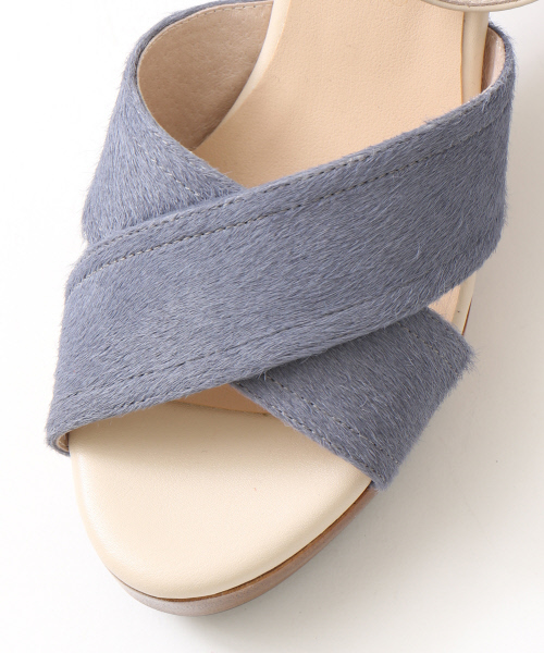 PICHE ABAHOUSE（ピシェ アバハウス）の「ウッドヒールクロスサンダル（サンダル・レディース・ライトブルー/ベージュ/オレンジ/ブラック・37/38/35/40/39/36/34）」の14枚目の写真