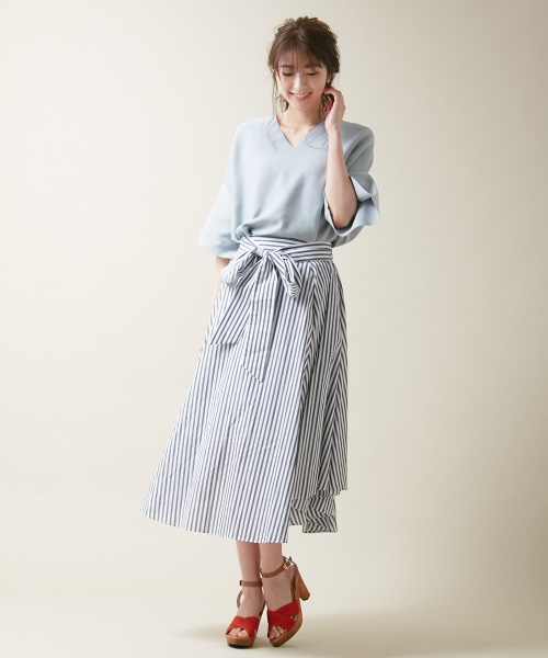 PICHE ABAHOUSE（ピシェ アバハウス）の「ウッドヒールクロスサンダル（サンダル・レディース・ライトブルー/ベージュ/オレンジ/ブラック・37/38/35/40/39/36/34）」の15枚目の写真