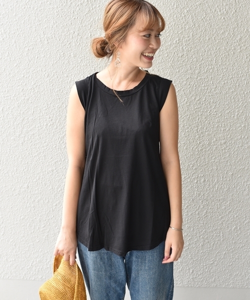 SHIPS（シップス）の「CAL.Berries:COASTAL TEE（Tシャツ/カットソー・レディース・ライトホワイト/ピンク/ブラック/クリーム・ONE SIZE）」の3枚目の写真