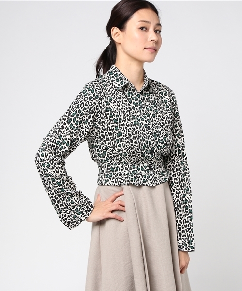 SLY(スライ)の「LITTLE LEOPARD SH(シャツ/ブラウス・レディース・オフホワイト/オレンジ・1/2)」の10枚目の写真