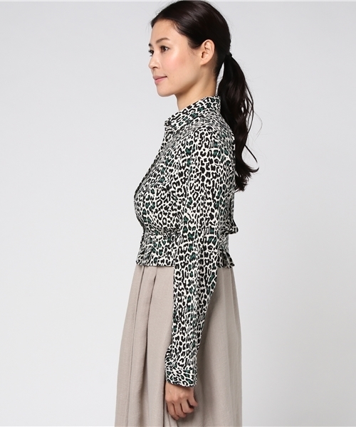 SLY(スライ)の「LITTLE LEOPARD SH(シャツ/ブラウス・レディース・オフホワイト/オレンジ・1/2)」の4枚目の写真