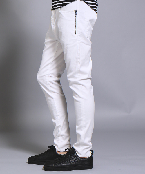 5351 POUR LES HOMMES(ゴーサンゴーイチプールオム)の「プレミアムフィットストレッチテーパードパンツ(その他パンツ・メンズ・ベージュ/ホワイト/ブラック・46/44/50/48)」の5枚目の写真