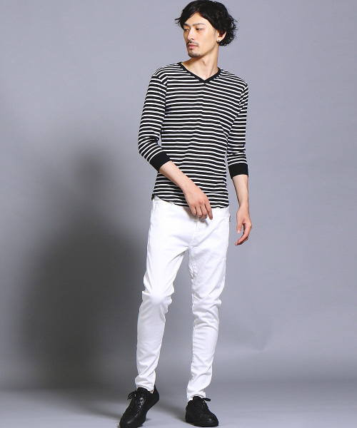 5351 POUR LES HOMMES(ゴーサンゴーイチプールオム)の「プレミアムフィットストレッチテーパードパンツ(その他パンツ・メンズ・ベージュ/ホワイト/ブラック・46/44/50/48)」の14枚目の写真