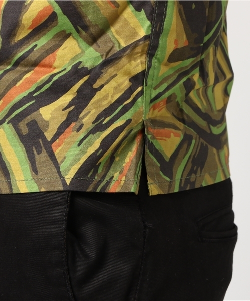 CALEE（キャリー）の「L/S BATIK PATTERN SHIRT（シャツ/ブラウス・メンズ・ライトグリーン/ホワイト・LARGE/MEDIUM）」の8枚目の写真