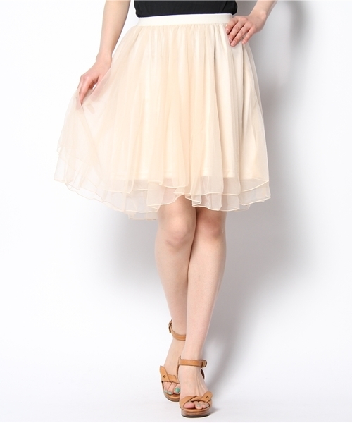 Chico(チコ)の「ラウンドチュールSK(スカート・レディース・ホワイト/アイボリー/イエロー・FREE)」の3枚目の写真