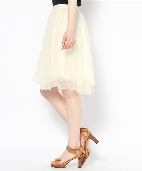 Chico(チコ)の「ラウンドチュールSK(スカート・レディース・ホワイト/アイボリー/イエロー・FREE)」の9枚目の写真