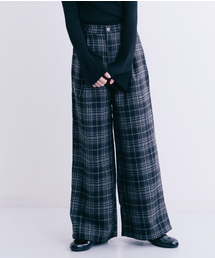 MERLOT | チェック柄ワイドパンツ1263(その他パンツ)