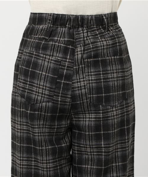 MERLOT（メルロー）の「チェック柄ワイドパンツ1263（その他パンツ・レディース・グレー/ブラック/ブラウン・FREE）」の5枚目の写真