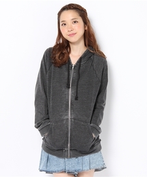 WEGO | ピグメント加工スウェットZIPパーカー(パーカー)