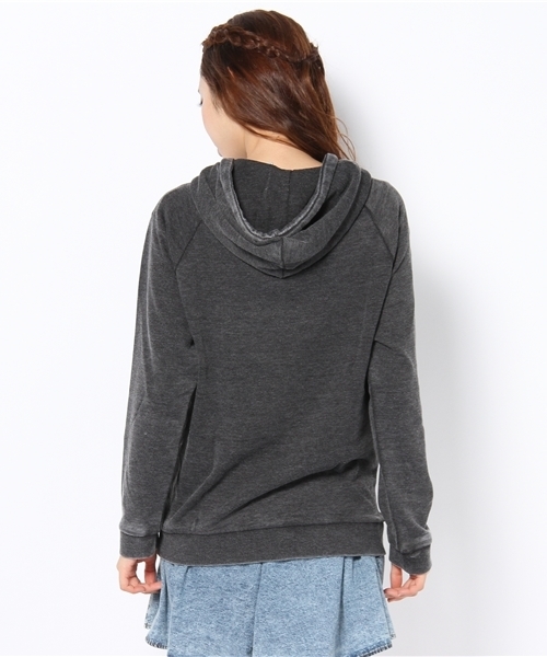 WEGO（ウィゴー）の「ピグメント加工スウェットZIPパーカー（パーカー・レディース・ブラック/ネイビー/レッド・FREE）」の5枚目の写真