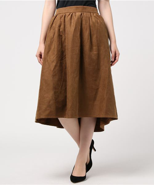 earth music&ecology（アースミュージックアンドエコロジー）の「・T/Nピケイレヘムスカート（スカート・レディース・ネイビー/カーキ/ピンク/キャメル・FREE）」の11枚目の写真