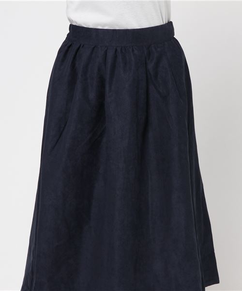 earth music&ecology（アースミュージックアンドエコロジー）の「・T/Nピケイレヘムスカート（スカート・レディース・ネイビー/カーキ/ピンク/キャメル・FREE）」の5枚目の写真