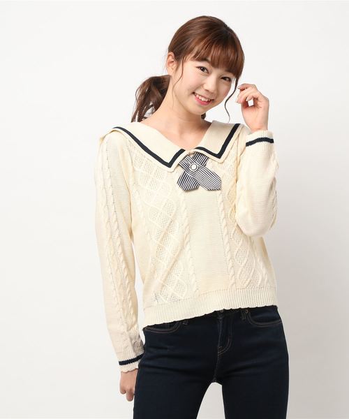 axes femme POETIQUE（アクシーズファムポエティック）の「セーラー襟