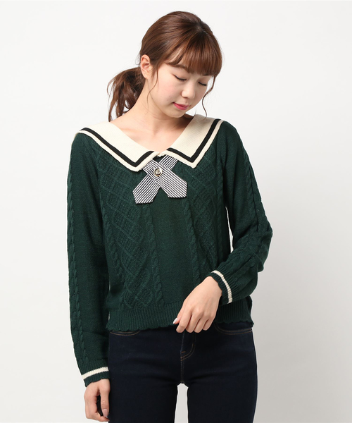 axes femme POETIQUE（アクシーズファムポエティック）の「セーラー襟