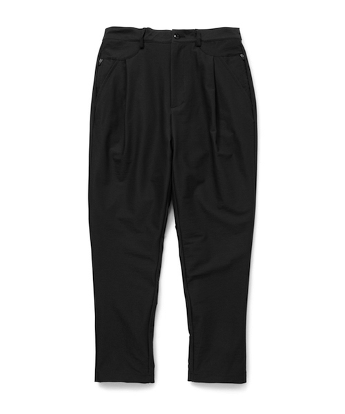 rehacer(レアセル)の「Honeycomb Tuck Wide Pants(スラックス・メンズ・ネイビー/ブラック・LARGE/MEDIUM/SMALL)」の1枚目の写真