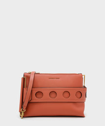 CHARLES & KEITH | カットアウトディテールクラッチ / CUT OUT DETAIL CLUTCH(メッセンジャーバッグ)