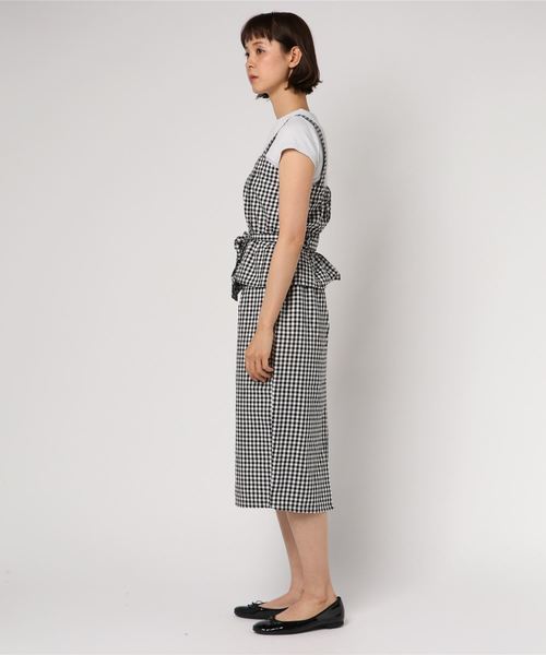 VENCEEXCHANGE(ヴァンスエクスチェンジ)の「ギンガムビスチェアンサンブル(ワンピース・レディース・ブラック・M/L)」の3枚目の写真