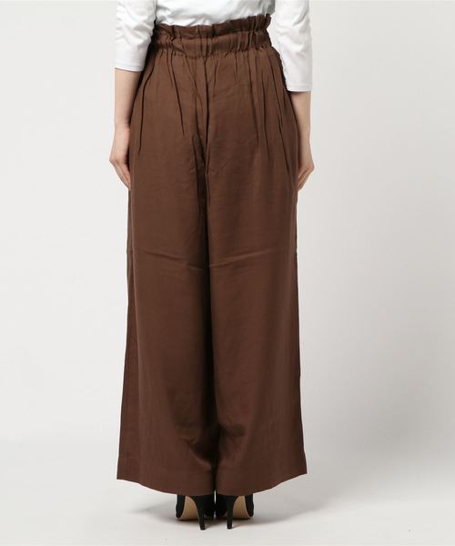 MOUSSY（マウジー）の「WAIST TUCK WIDE PANTS（その他パンツ・レディース・レッド/ブラック/ダークブラウン・2/1）」の5枚目の写真