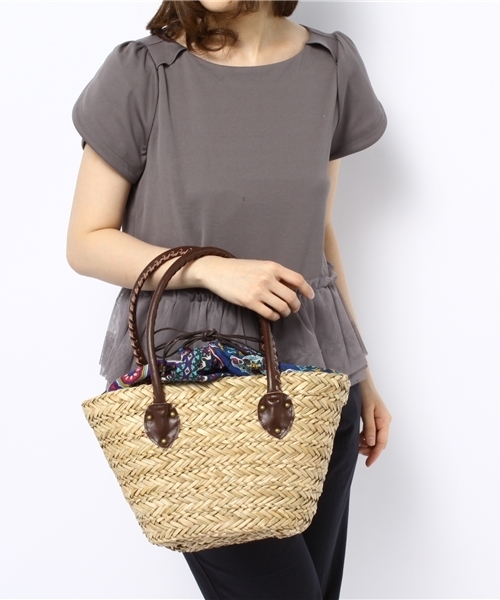 Another Edition（アナザーエディション）の「AE PLN BSK TOTE（かごバッグ・レディース・レッド/コバルトブルー・フリー）」の8枚目の写真