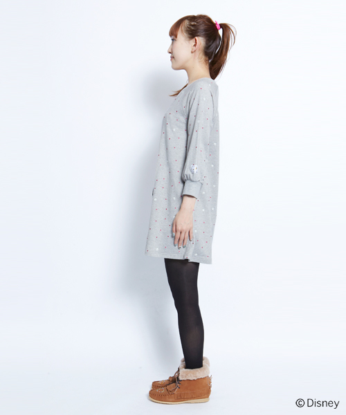 MILKFED.(ミルクフェド)の「【mini9月号掲載商品】PEARL EMBROIDERY SWEAT DRESS(ワンピース・レディース・ブラック/アッシュ・SMALL/MEDIUM)」の8枚目の写真